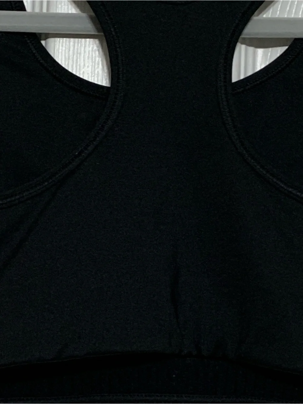 Nike Black Sports Bra with White Swoosh Logo
